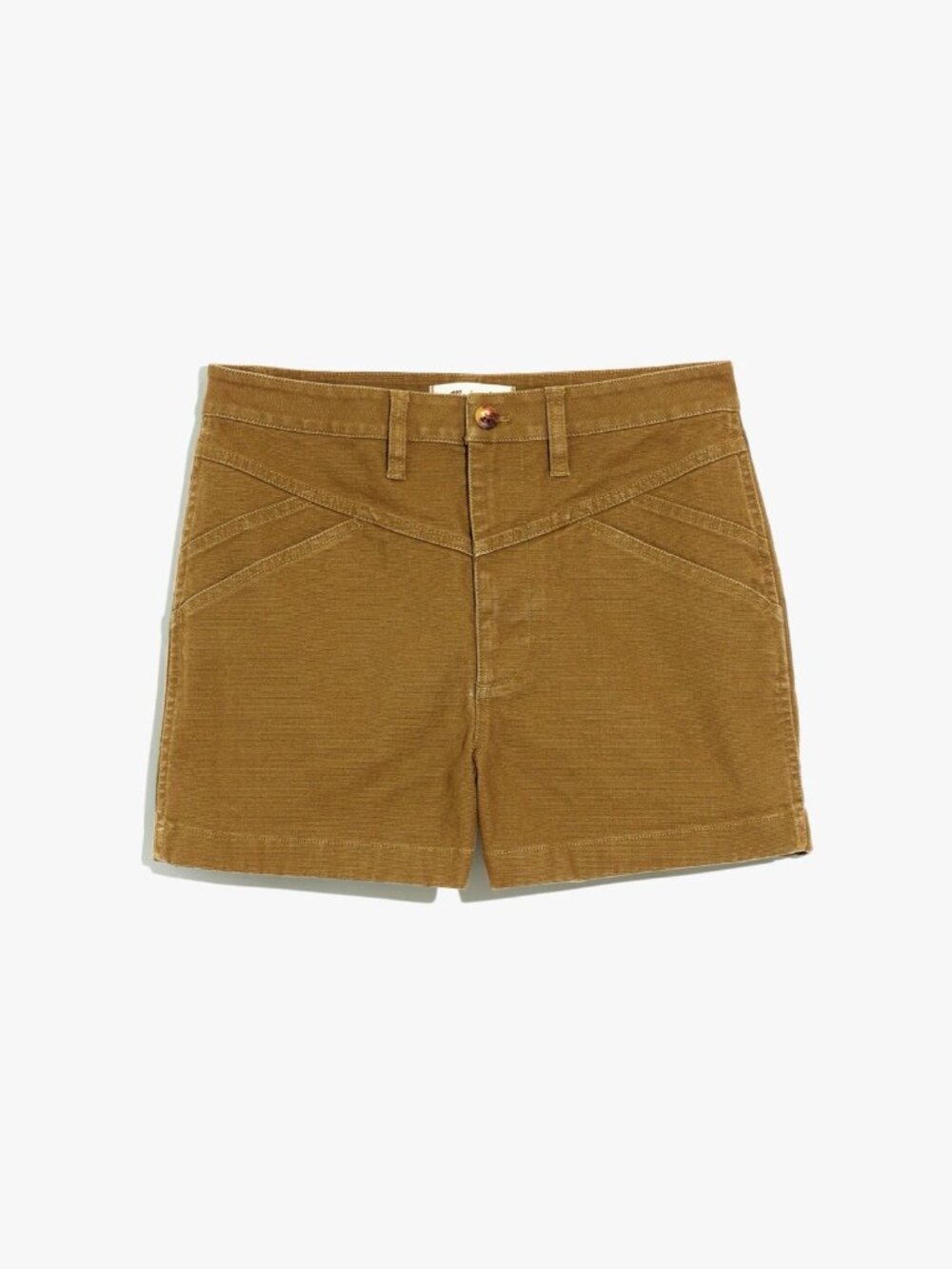 Madewell Emmett Shorts Yoke Edition High Rise Olive Green 26